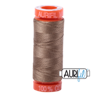 Aurifil 50wt Cotton Mako' 200m Spool - 2370 - Sandstone