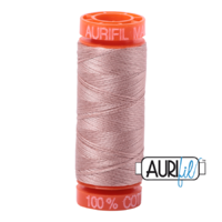 Aurifil 50wt Cotton Mako' 200m Spool - 2375 - Light Antique Blush
