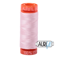 Aurifil 50wt Cotton Mako' 200m Spool - 2410 - Pale Pink