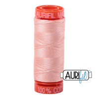 Aurifil 50wt Cotton Mako' 200m Spool - 2420 - Blush