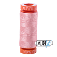 Aurifil 50wt Cotton Mako' 200m Spool - 2437 - Light Peony
