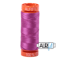 Aurifil 50wt Cotton Mako' 200m Spool - 2535 - Magenta