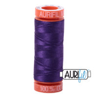 Aurifil 50wt Cotton Mako' 200m Spool - 2582 - Dark Violet