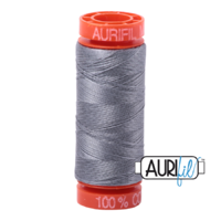 Aurifil 50wt Cotton Mako' 200m Spool - 2605 - Grey