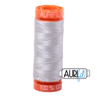 Aurifil 50wt Cotton Mako' 200m Spool - 2615 - Aluminium
