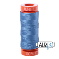Aurifil 50wt Cotton Mako' 200m Spool - 2725 - Light Wedgewood