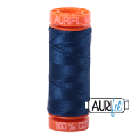 Aurifil 50wt Cotton Mako' 200m Spool - 2783 - Medium Delft Blue