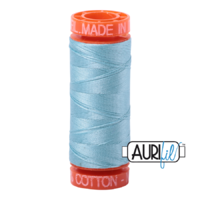 Aurifil 50wt Cotton Mako' 200m Spool - 2805 - Light Grey Turquoise