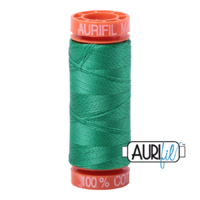 Aurifil 50wt Cotton Mako' 200m Spool - 2865 - Emerald