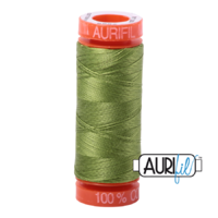 Aurifil 50wt Cotton Mako' 200m Spool - 2888 - Fern Green