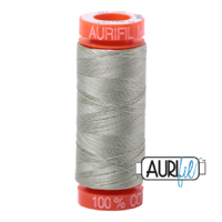 Aurifil 50wt Cotton Mako' 200m Spool - 2902 - Light Laurel Green