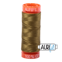 Aurifil 50wt Cotton Mako' 200m Spool - 2910 - Medium Olive