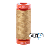 Aurifil 50wt Cotton Mako' 200m Spool - 2920 - Light Brass