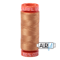Aurifil 50wt Cotton Mako' 200m Spool - 2930 - Golden Toast