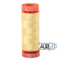 Aurifil 50wt Cotton Mako' 200m Spool - 3910 - Lemon Ice