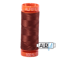 Aurifil 50wt Cotton Mako' 200m Spool - 4012 - Copper Brown
