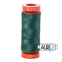Aurifil 50wt Cotton Mako' 200m Spool - 4129 - Turf Green