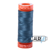 Aurifil 50wt Cotton Mako' 200m Spool - 4644 - Smoke Blue