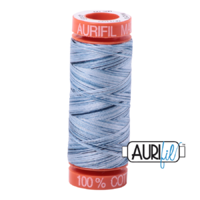 Aurifil 50wt Cotton Mako' 200m Spool - 4669 - Stonewash Blue