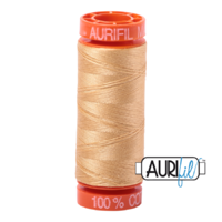 Aurifil 50wt Cotton Mako' 200m Spool - 5001 - Ocher Yellow