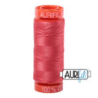 Aurifil 50wt Cotton Mako' 200m Spool - 5002 - Medium Red