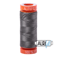Aurifil 50wt Cotton Mako' 200m Spool - 5004 - Grey Smoke