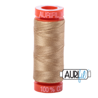 Aurifil 50wt Cotton Mako' 200m Spool - 5010 - Blond Beige