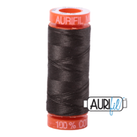 Aurifil 50wt Cotton Mako' 200m Spool - 5013 - Asphalt