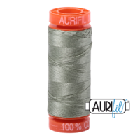Aurifil 50wt Cotton Mako' 200m Spool - 5019 - Military Green