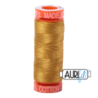 Aurifil 50wt Cotton Mako' 200m Spool - 5022 - Mustard