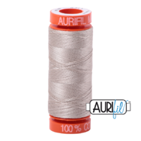 Aurifil 50wt Cotton Mako' 200m Spool - 6711 - Pewter