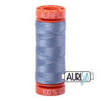 Aurifil 50wt Cotton Mako' 200m Spool - 6720 - Slate