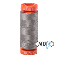 Aurifil 50wt Cotton Mako' 200m Spool - 6732 - Earl Grey