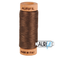 Aurifil 80wt Cotton Mako' 280m Spool - 1140 - Bark