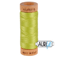 Aurifil 80wt Cotton Mako' 280m Spool - 1231 - Spring Green