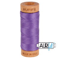 Aurifil 80wt Cotton Mako' 280m Spool - 1243 - Dusty Lavender