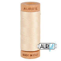 Aurifil 80wt Cotton Mako' 280m Spool - 2310 - Light Beige