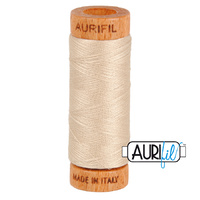 Aurifil 80wt Cotton Mako' 280m Spool - 2312 - Ermine