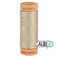 Aurifil 80wt Cotton Mako' 280m Spool - 2324 - Stone