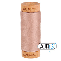 Aurifil 80wt Cotton Mako' 280m Spool - 2375 - Light Antique Blush