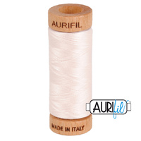 Aurifil 80wt Cotton Mako' 280m Spool - 2405 - Oyster