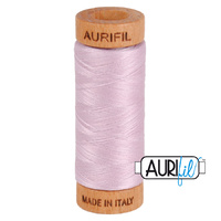 Aurifil 80wt Cotton Mako' 280m Spool - 2510 - Light Lilac
