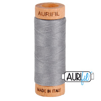 Aurifil 80wt Cotton Mako' 280m Spool - 2605 - Grey