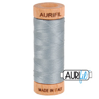 Aurifil 80wt Cotton Mako' 280m Spool - 2610 - Light Blue Grey