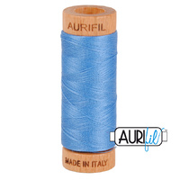 Aurifil 80wt Cotton Mako' 280m Spool - 2725 - Light Wedgewood