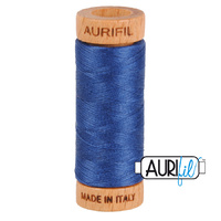 Aurifil 80wt Cotton Mako' 280m Spool - 2775 - Steel Blue