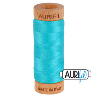 Aurifil 80wt Cotton Mako' 280m Spool - 2810 - Turquoise