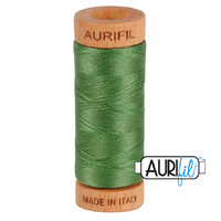 Aurifil 80wt Cotton Mako' 280m Spool - 2890 - Very Dark Grass Green