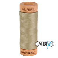 Aurifil 80wt Cotton Mako' 280m Spool - 2900 - Light Kakhy Green