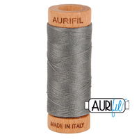 Aurifil 80wt Cotton Mako' 280m Spool - 5004 - Grey Smoke
